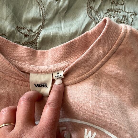 Vans | Off the Wall Pink Sweater Size S - Picture 6 of 10